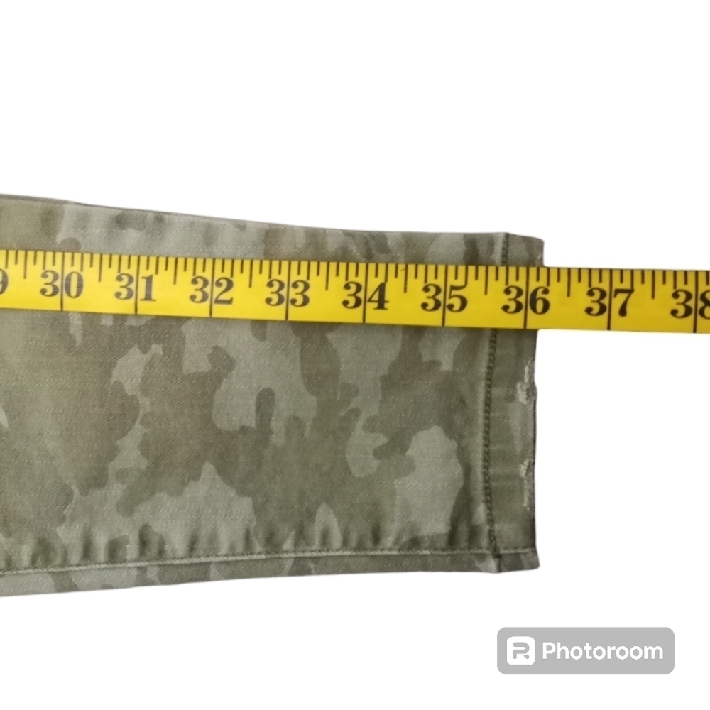 Zara Basic Denim Dept. Distressed Camo Skinny Jeans Size 8 - Picture 8 of 13